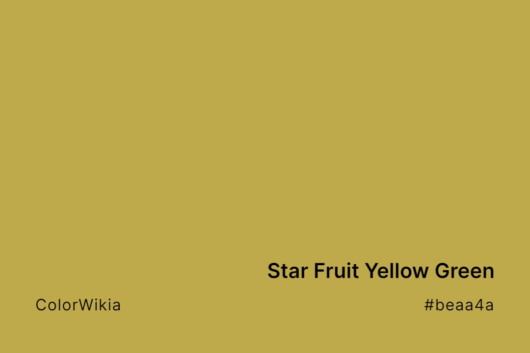 star fruit yellow green color beaa4a