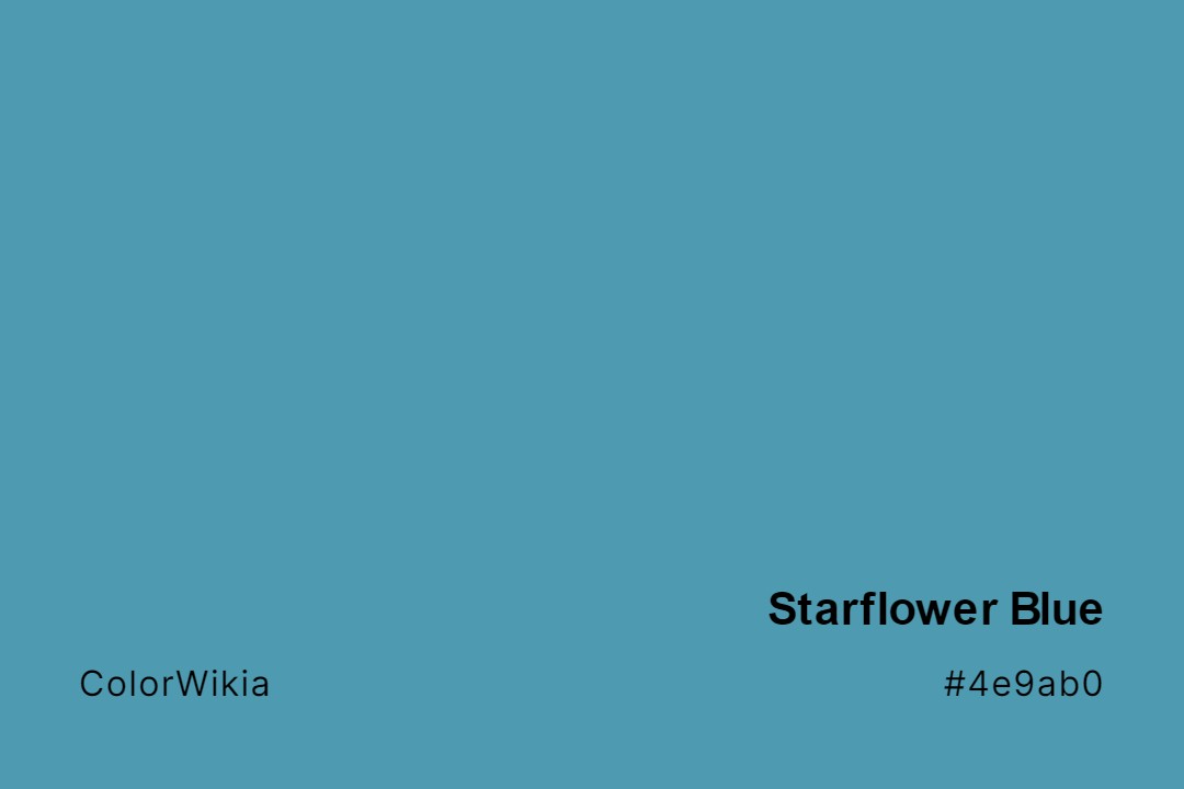 Starflower Blue Color – #4e9ab0: Codes and Complete Breakdown