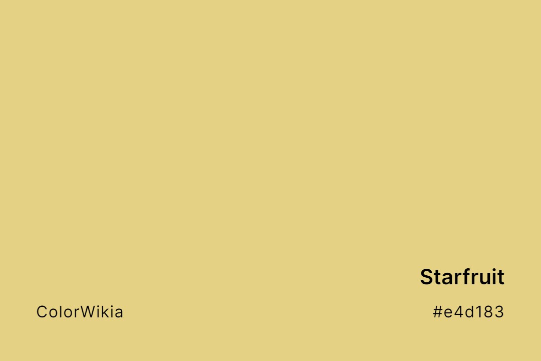 Starfruit Color – #e4d183: Codes and Complete Breakdown