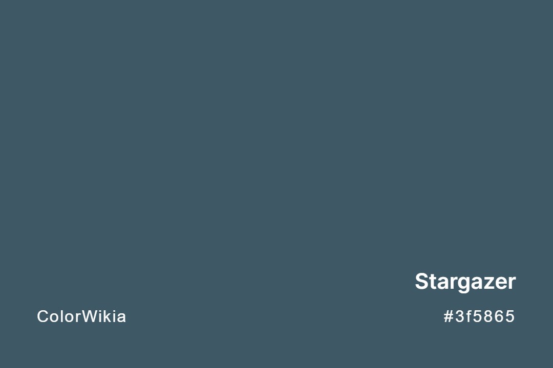 Stargazer Color – #3f5865: Codes and Complete Breakdown