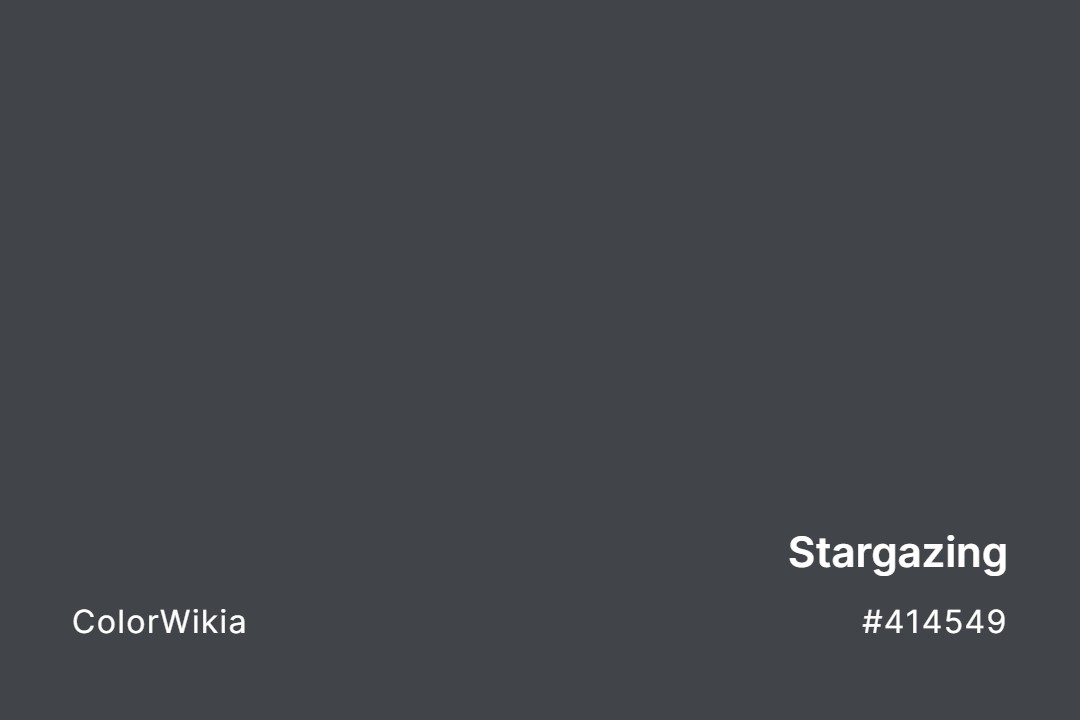 Stargazing Color – #414549: Codes and Complete Breakdown