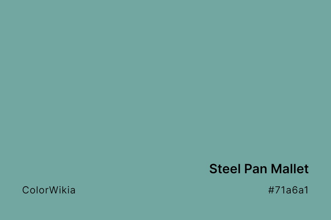 Steel Pan Mallet Color – #71a6a1: Codes and Complete Breakdown