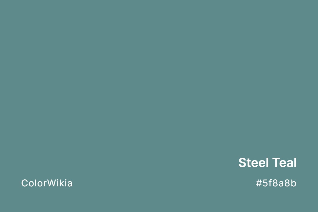 steel teal color 5f8a8b