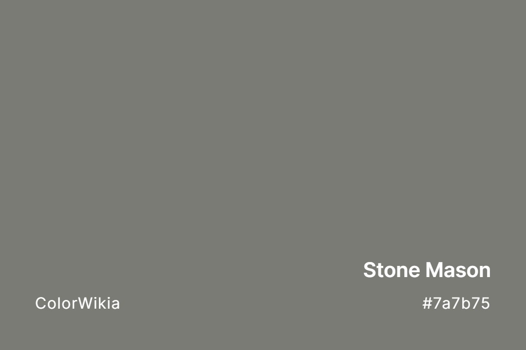 Stone Mason Color – #7a7b75: Codes and Complete Breakdown