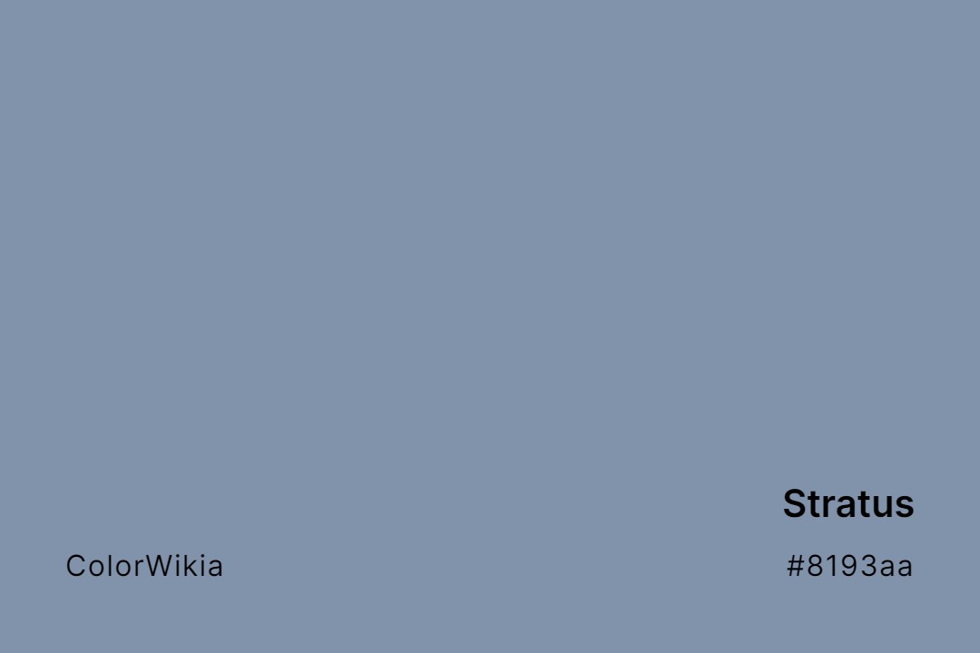Stratus Color – #8193aa: Codes and Complete Breakdown