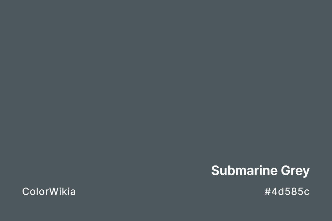 submarine grey color 4d585c