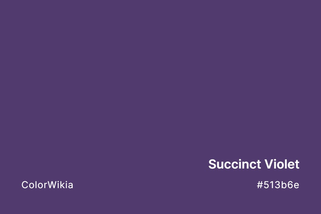 Succinct Violet Color – #513b6e: Codes and Complete Breakdown