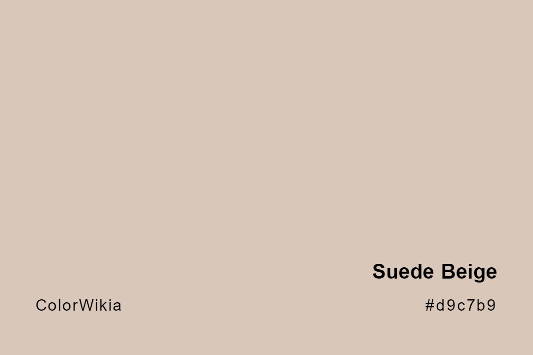 suede beige color d9c7b9