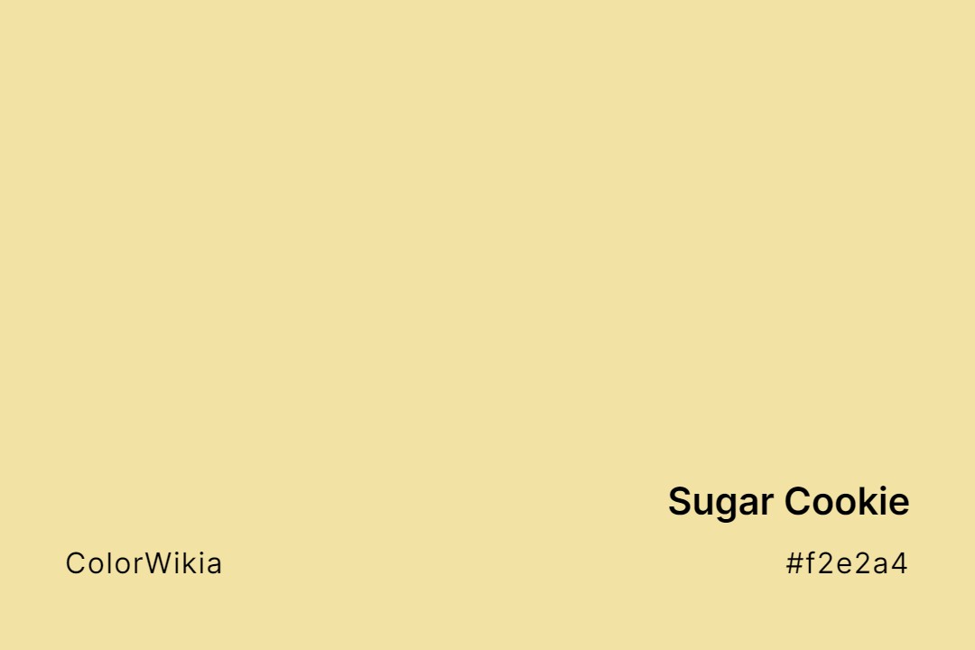 sugar cookie color f2e2a4