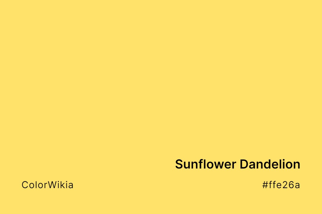 sunflower dandelion color ffe26a