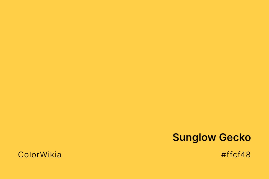 sunglow gecko color ffcf48