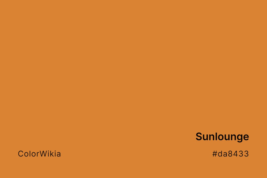 Sunlounge Color – #da8433: Codes and Complete Breakdown