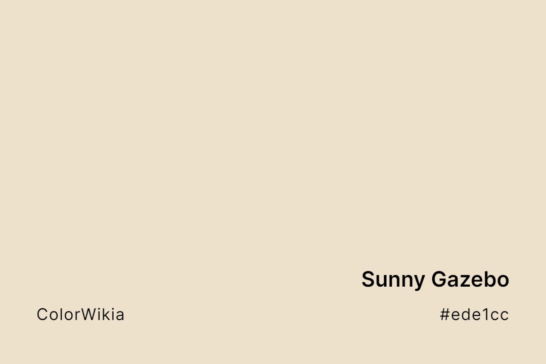 Sunny Gazebo Color – #ede1cc: Codes and Complete Breakdown