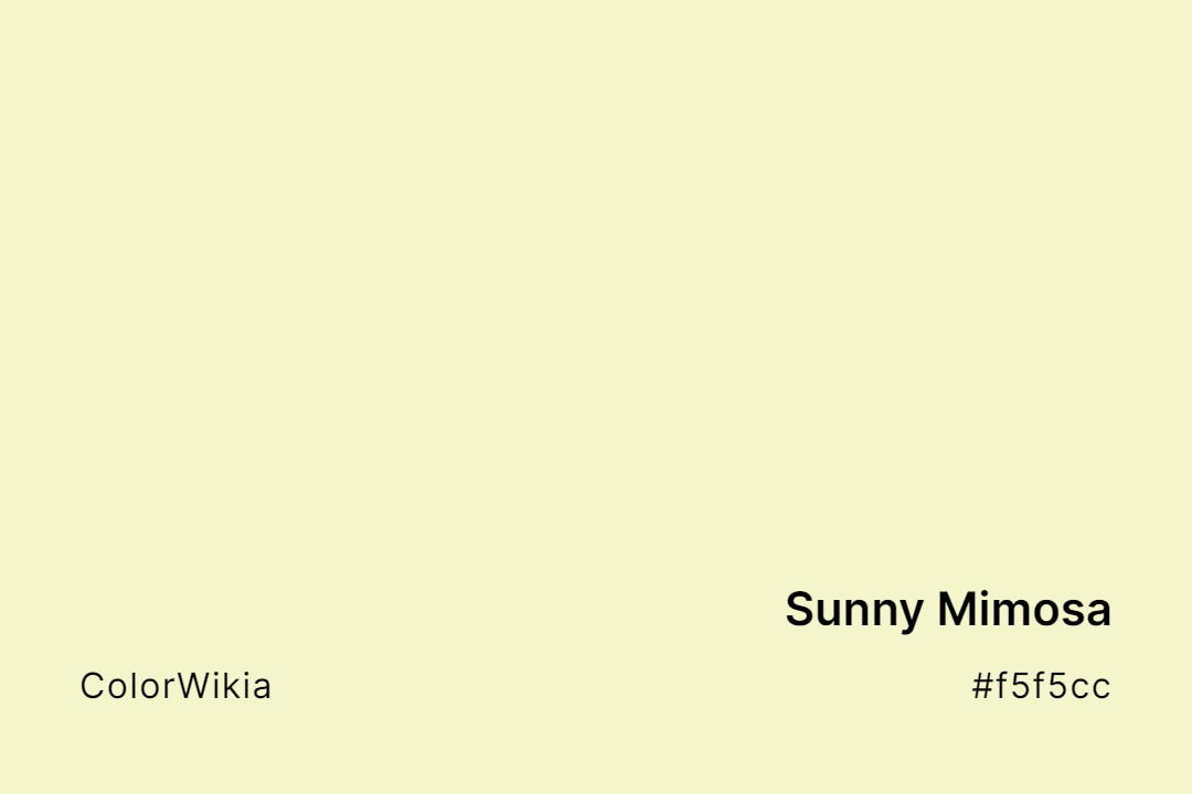 sunny mimosa color f5f5cc