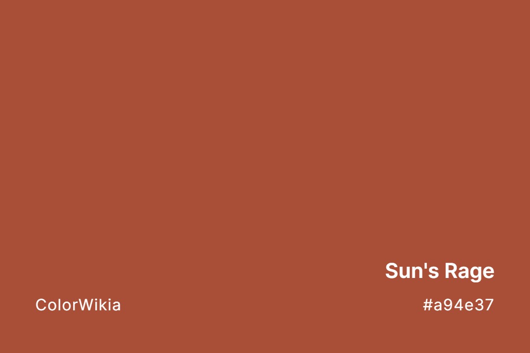 Sun’s Rage Color – #a94e37: Codes and Complete Breakdown