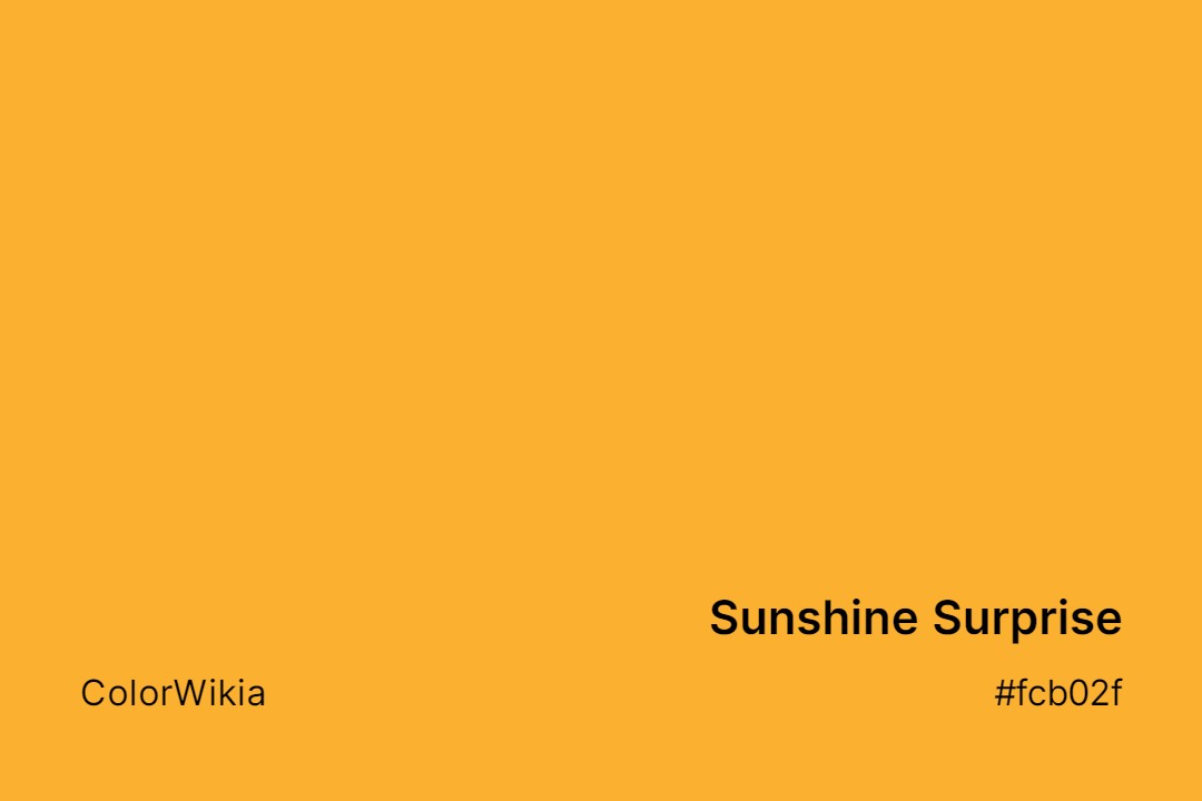 sunshine surprise color fcb02f