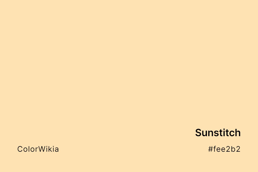 Sunstitch Color – #fee2b2: Codes and Complete Breakdown