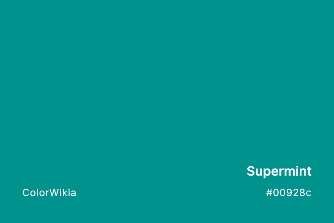 Supermint Color – #00928c: Codes and Complete Breakdown