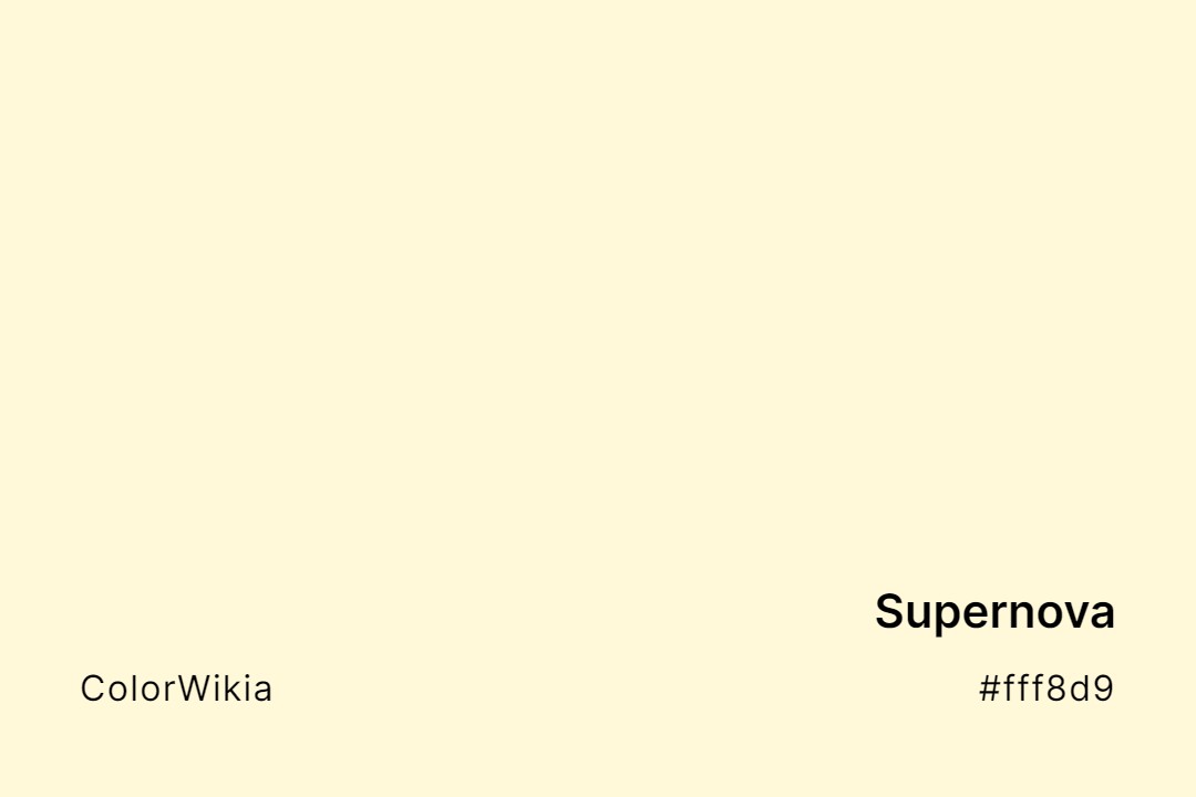 Supernova Color – #fff8d9: Codes and Complete Breakdown