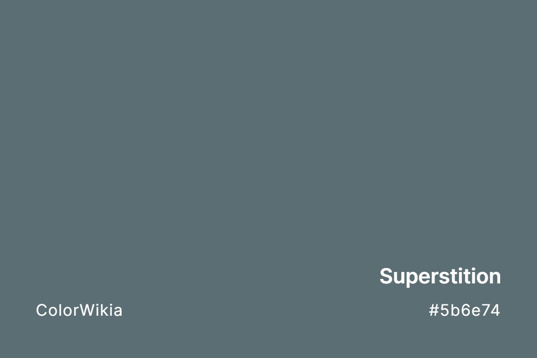 Superstition Color – #5b6e74: Codes and Complete Breakdown