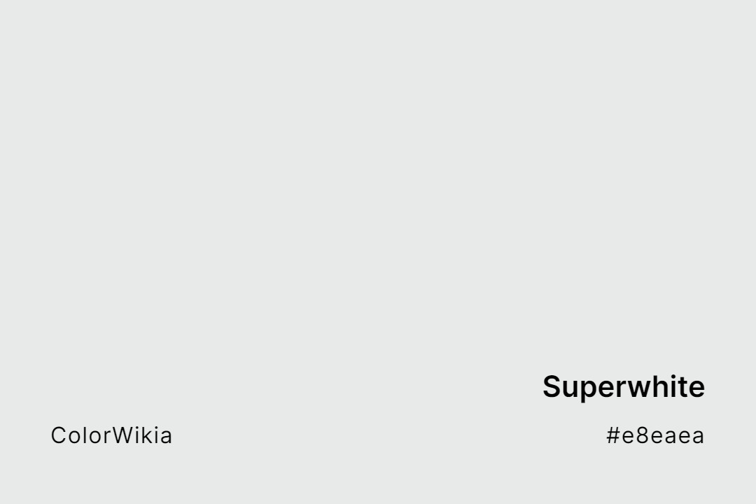 Superwhite Color – #e8eaea: Codes and Complete Breakdown