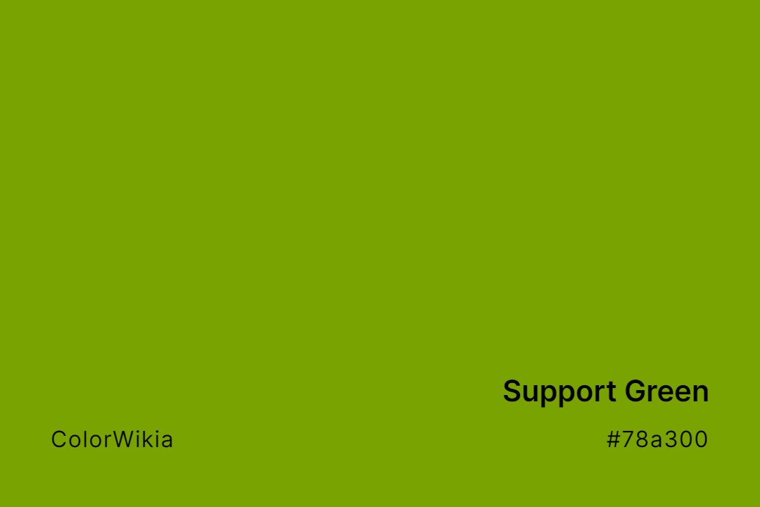 Support Green Color – #78a300: Codes and Complete Breakdown