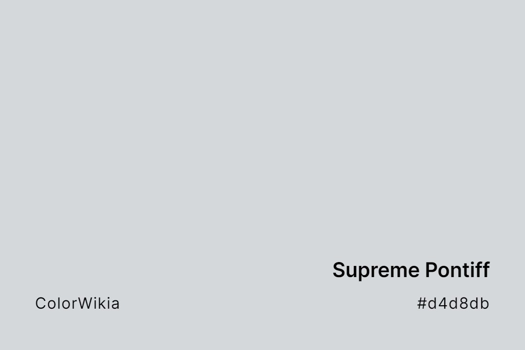 Supreme Pontiff Color – #d4d8db: Codes and Complete Breakdown