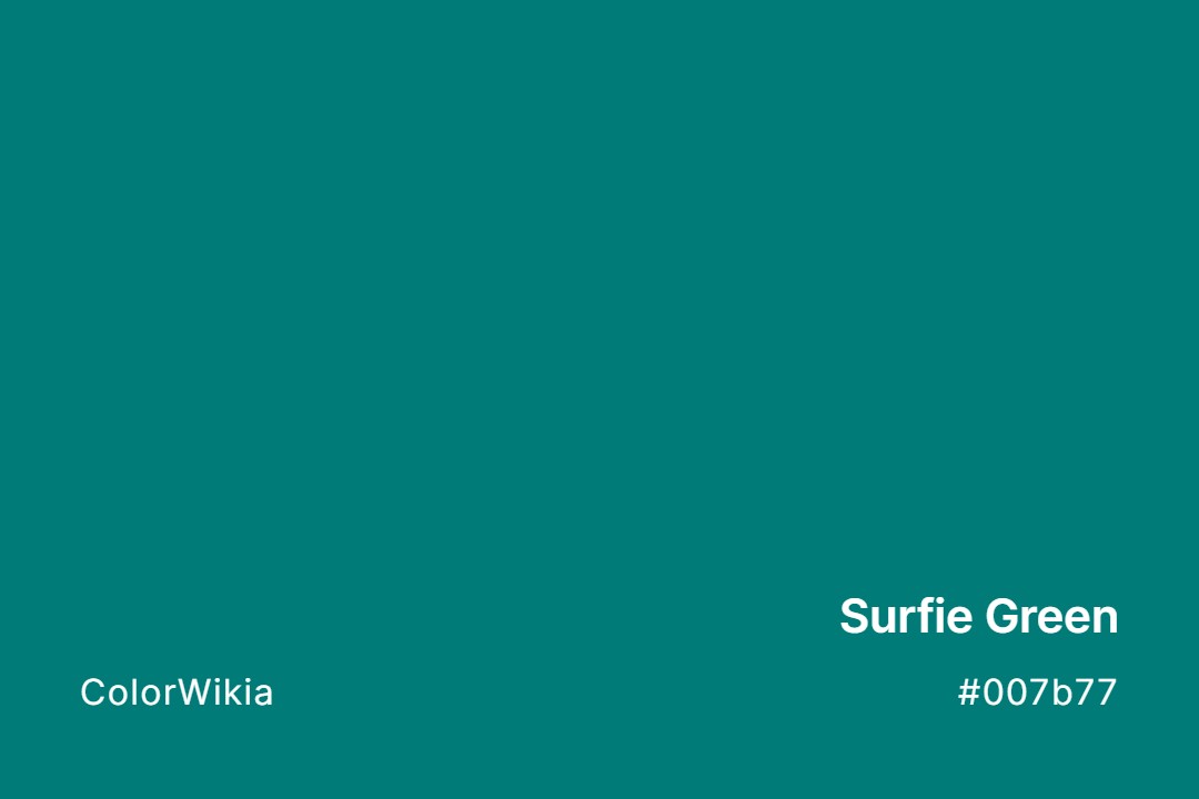 Surfie Green Color – #007b77: Codes and Complete Breakdown