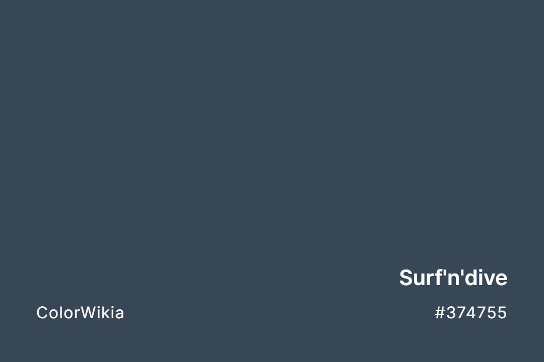 Surf’n’dive Color – #374755: Codes and Complete Breakdown