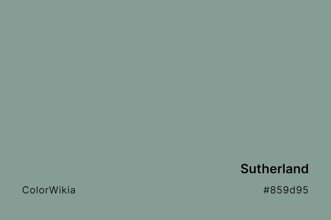 Sutherland Color – #859d95: Codes and Complete Breakdown