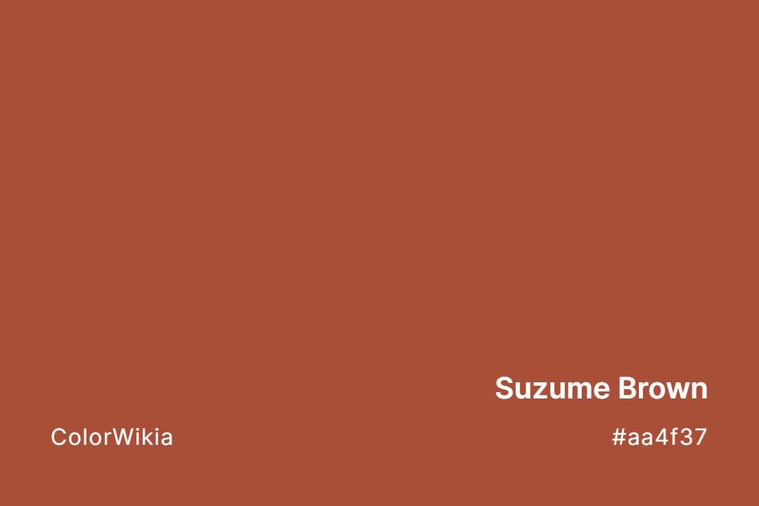 Suzume Brown Color – #aa4f37: Codes and Complete Breakdown