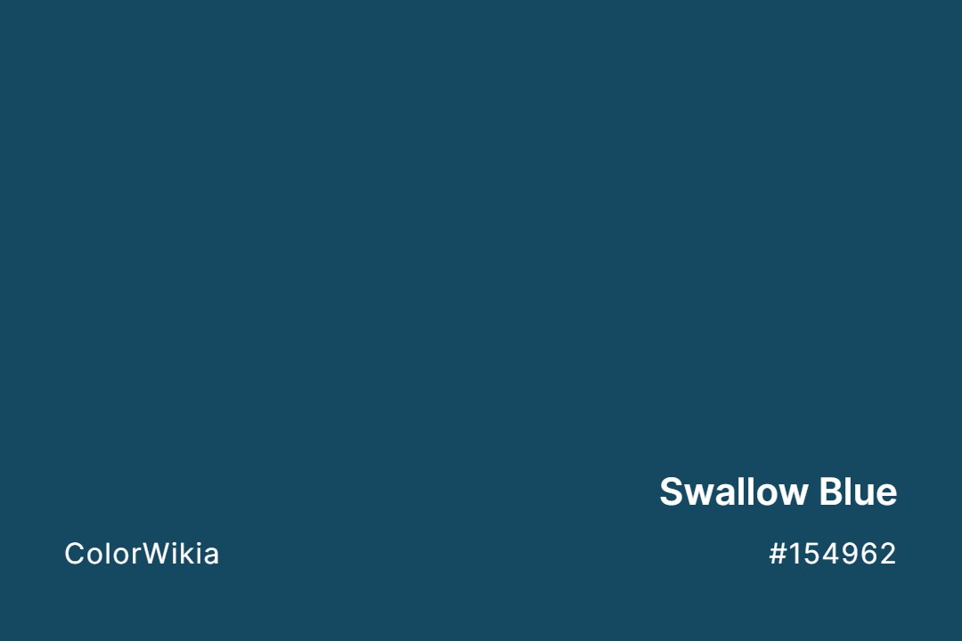 Swallow Blue Color – #154962: Codes and Complete Breakdown