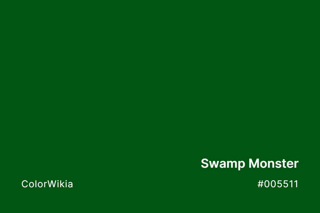 swamp monster color 005511