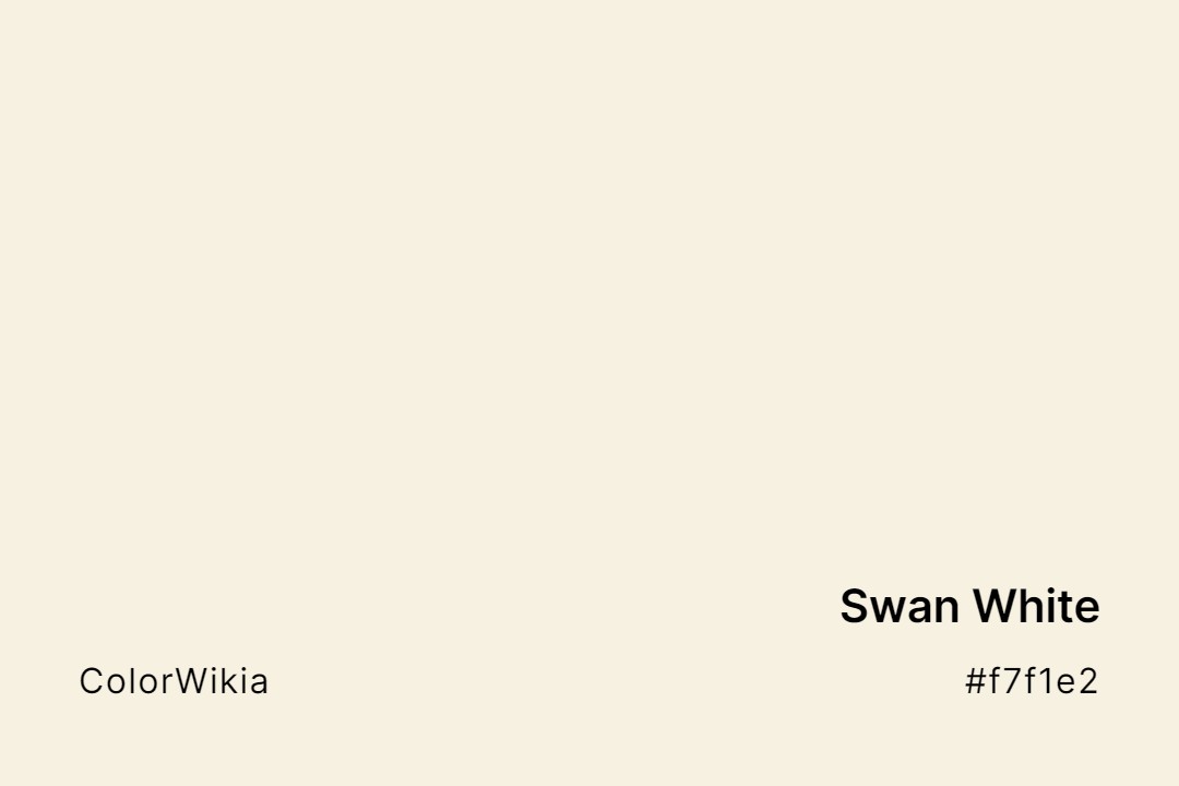swan white color f7f1e2