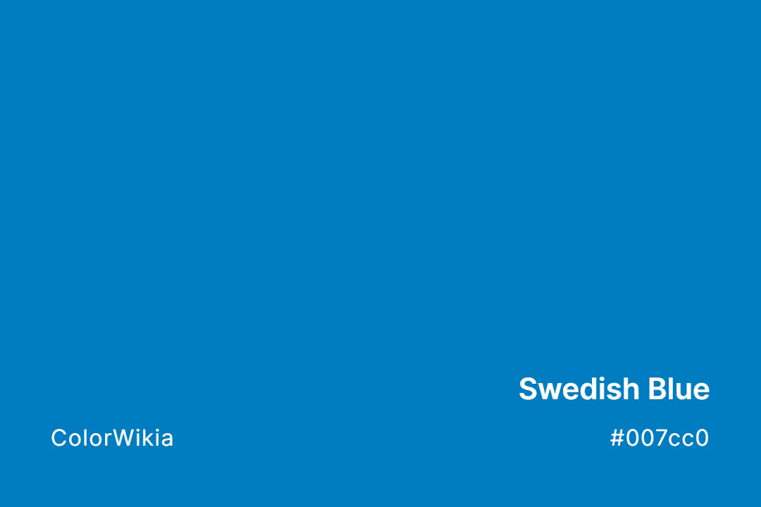 Swedish Blue Color – #007cc0: Codes and Complete Breakdown