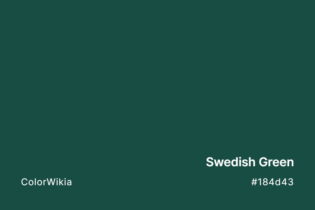 Swedish Green Color – #184d43: Codes and Complete Breakdown