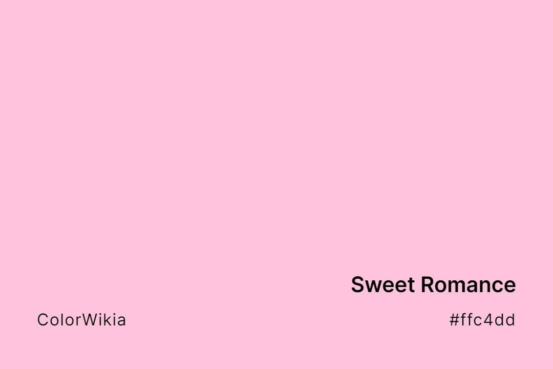 sweet romance color ffc4dd