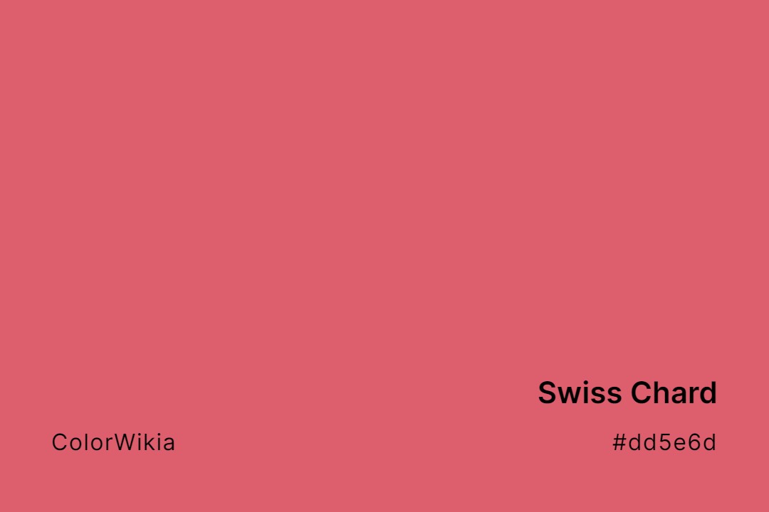 Swiss Chard Color – #dd5e6d: Codes and Complete Breakdown