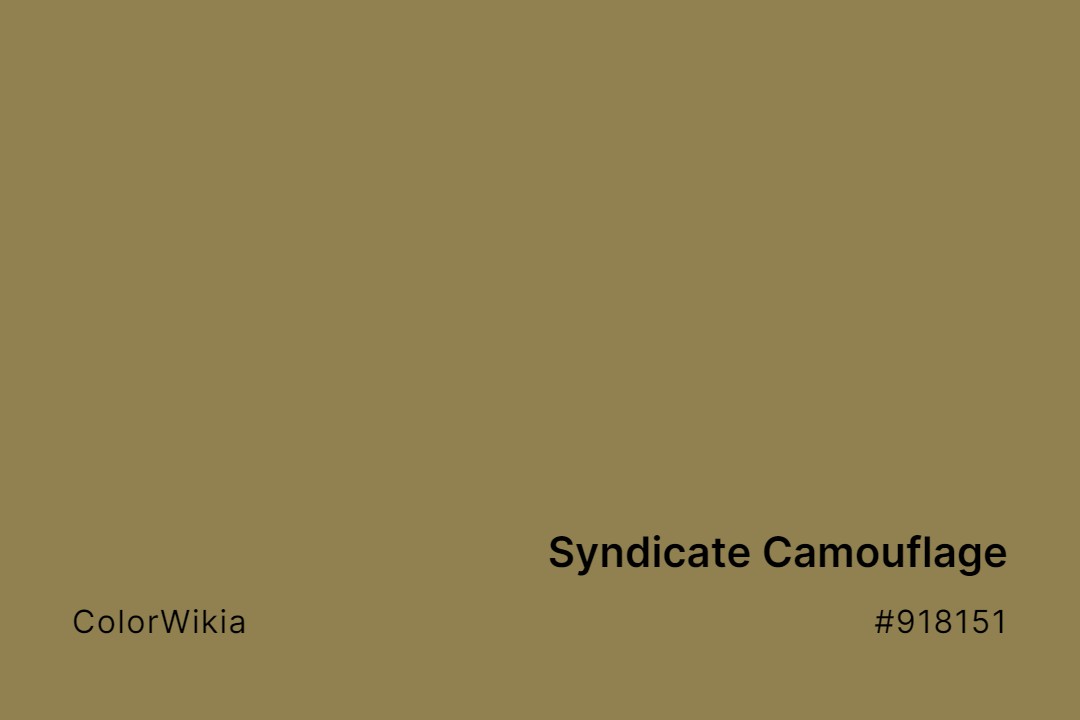 syndicate camouflage color 918151