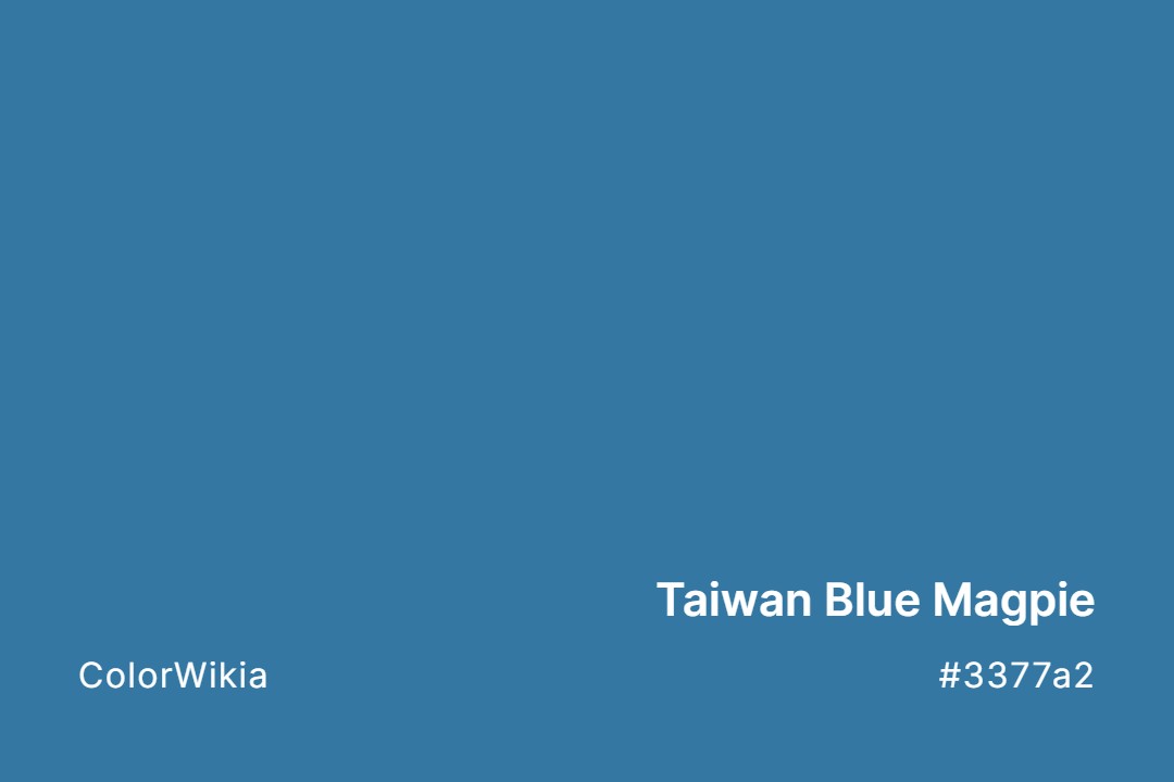 Taiwan Blue Magpie Color – #3377a2: Codes and Complete Breakdown