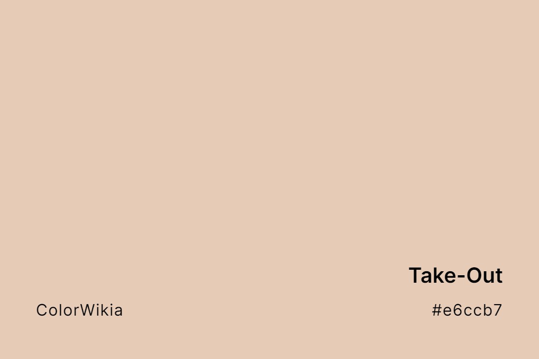 Take-Out Color – #e6ccb7: Codes and Complete Breakdown
