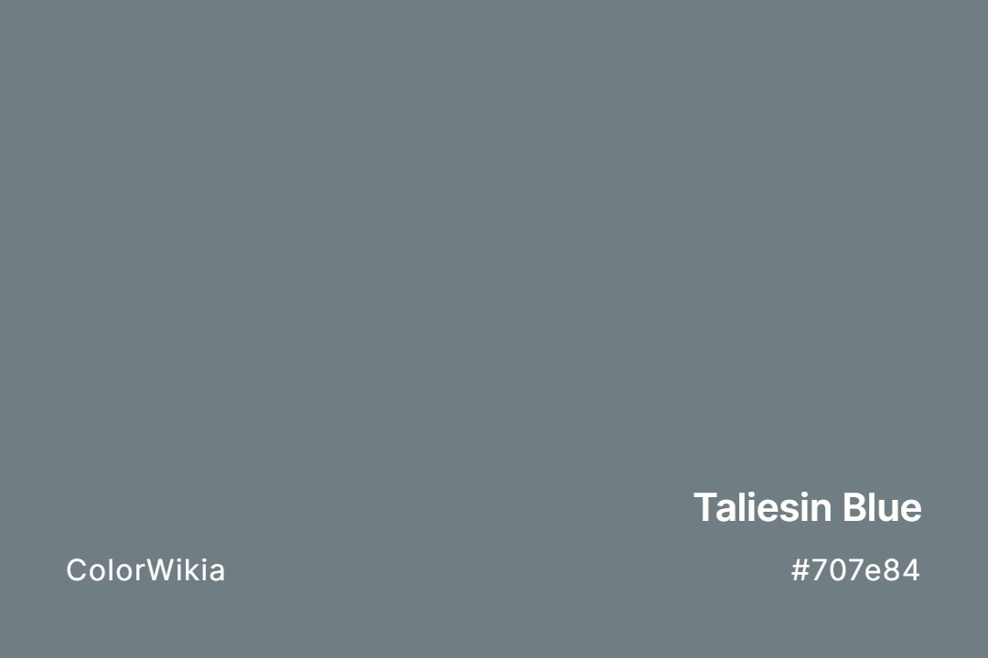 Taliesin Blue Color – #707e84: Codes and Complete Breakdown