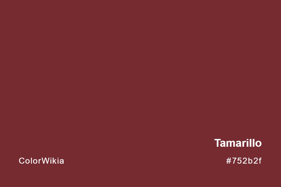 Tamarillo Color – #752b2f: Codes and Complete Breakdown
