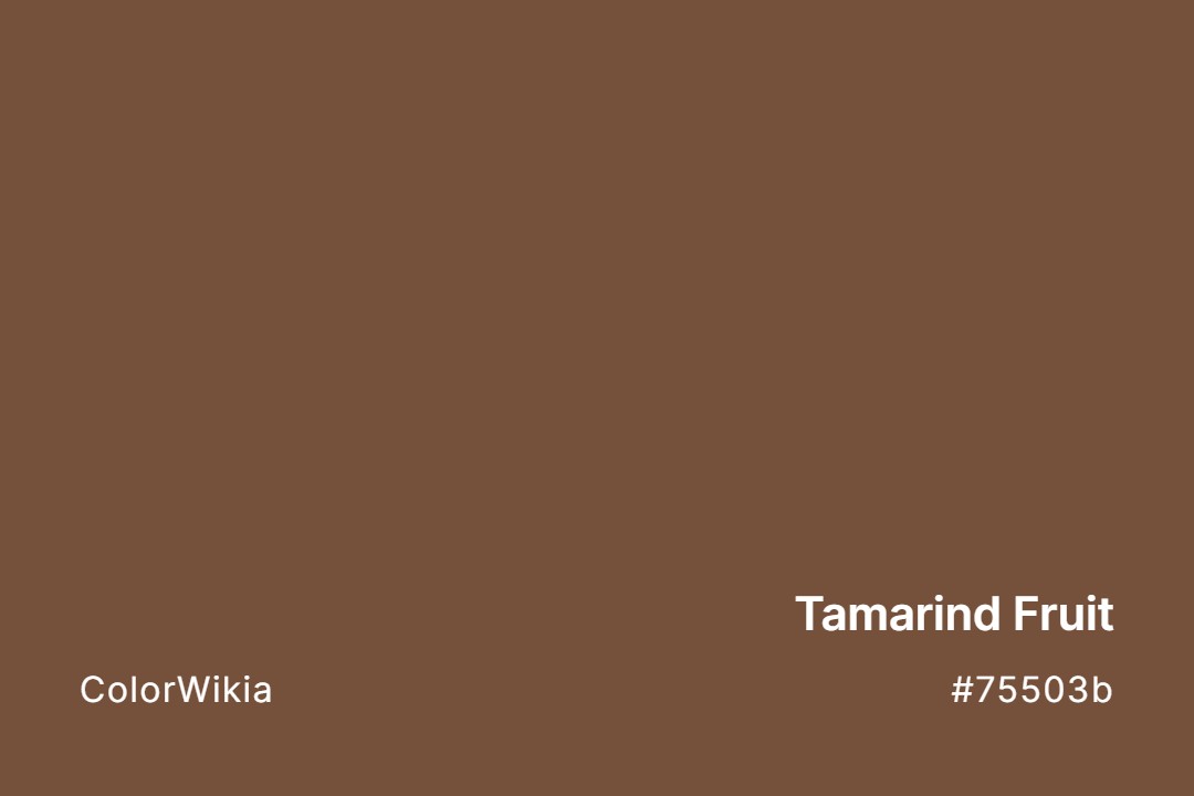 tamarind fruit color 75503b