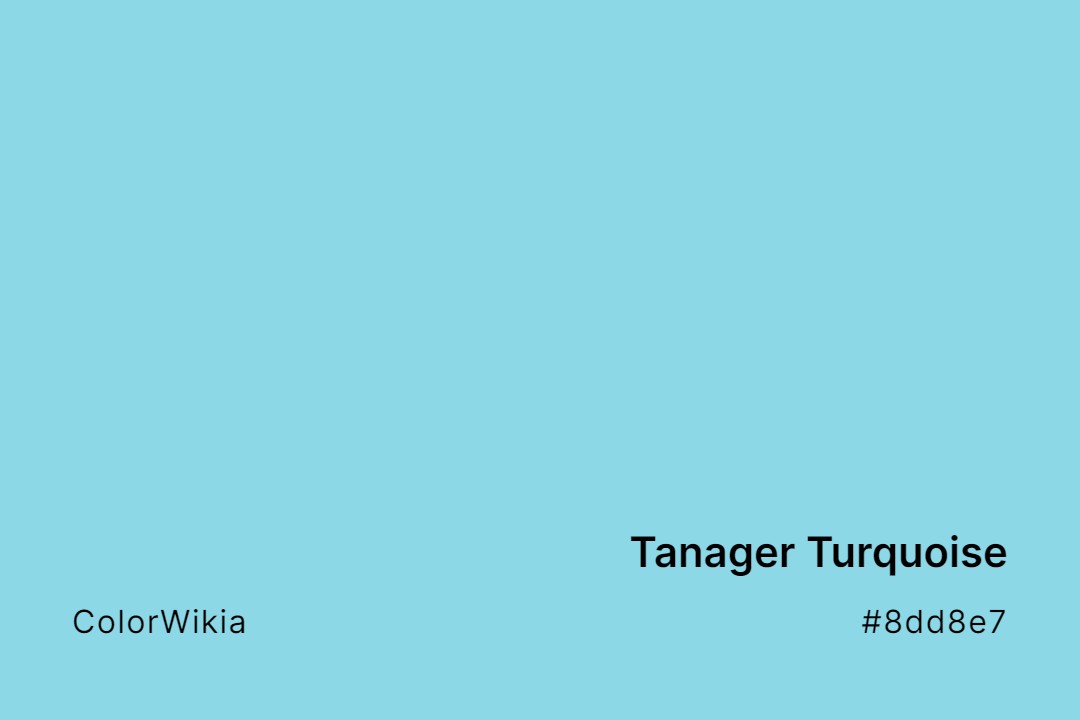 tanager turquoise color 8dd8e7