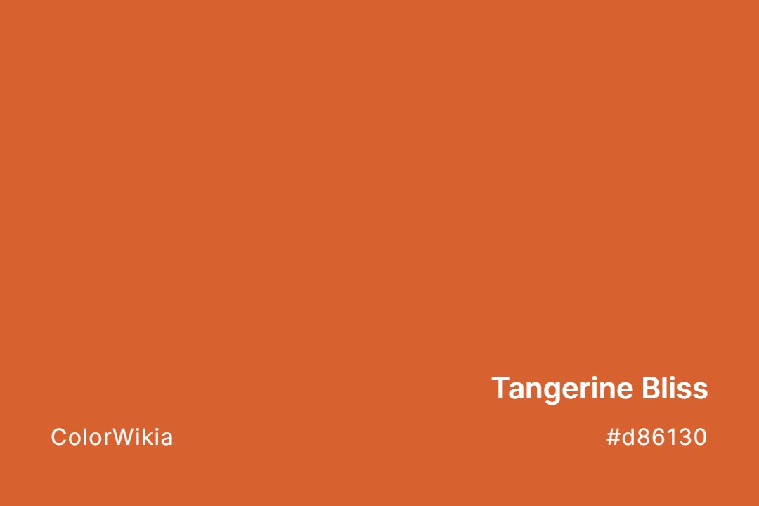 tangerine bliss color d86130
