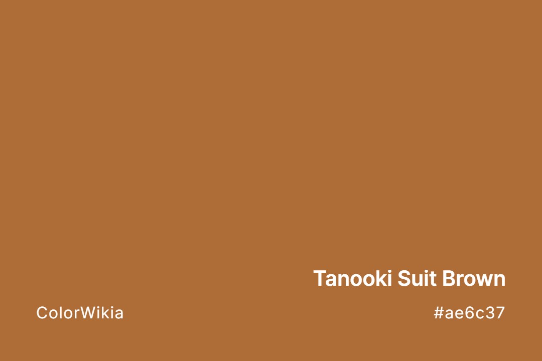 tanooki suit brown color ae6c37