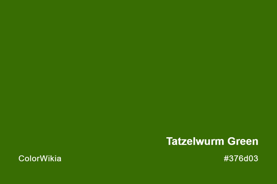 Tatzelwurm Green Color – #376d03: Codes and Complete Breakdown