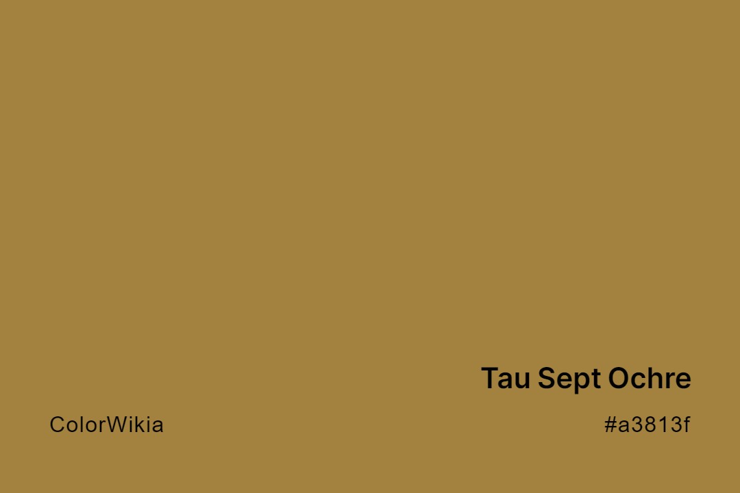 tau sept ochre color a3813f