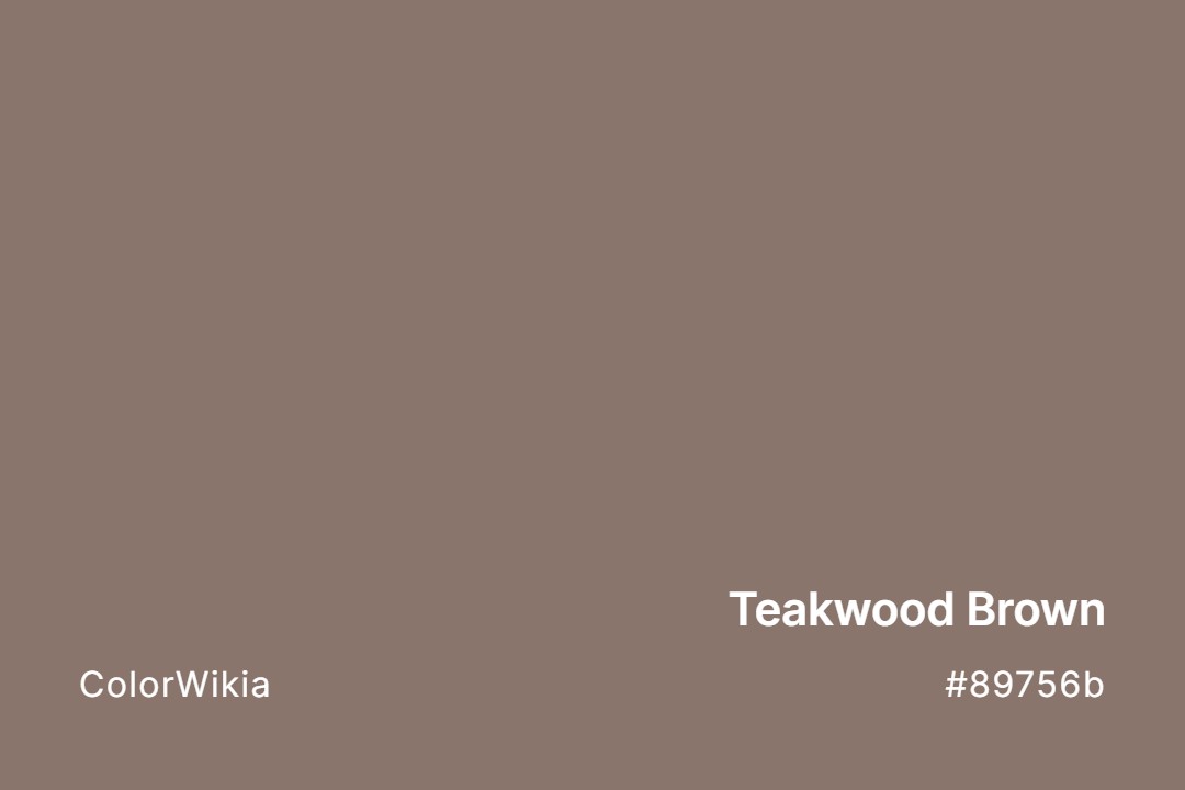 Teakwood Brown Color – #89756b: Codes and Complete Breakdown